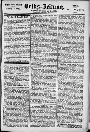 Volks-Zeitung on Mar 21, 1897