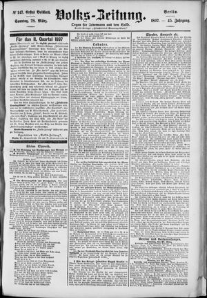 Volks-Zeitung vom 28.03.1897