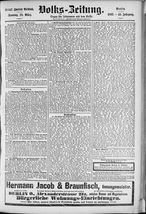 Volks-Zeitung vom 28.03.1897
