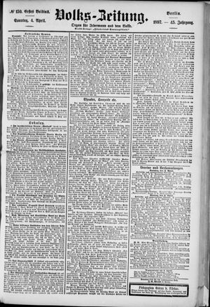 Volks-Zeitung on Apr 4, 1897