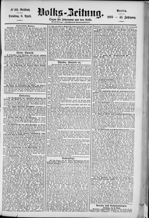 Volks-Zeitung on Apr 6, 1897