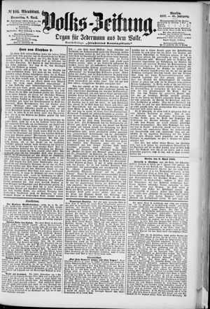 Volks-Zeitung on Apr 8, 1897