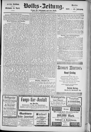 Volks-Zeitung vom 14.04.1897