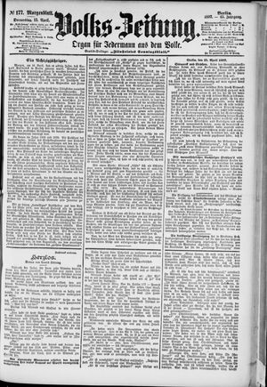 Volks-Zeitung on Apr 15, 1897
