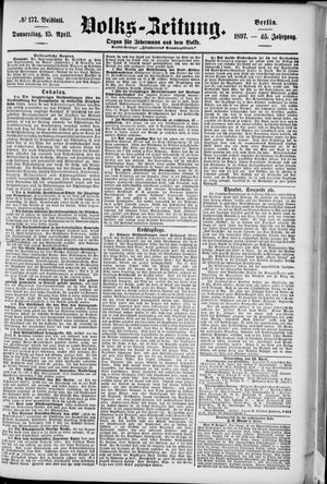 Volks-Zeitung vom 15.04.1897