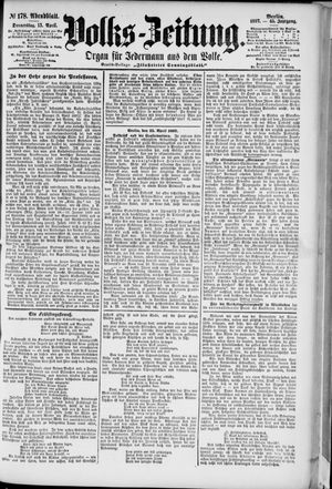 Volks-Zeitung vom 15.04.1897