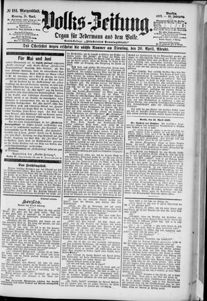 Volks-Zeitung vom 18.04.1897