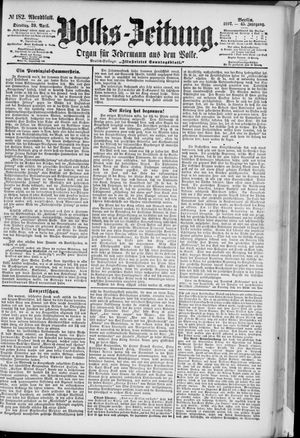 Volks-Zeitung on Apr 20, 1897