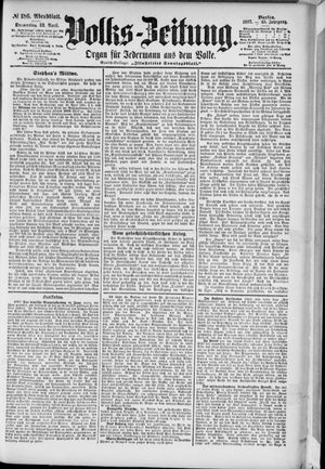 Volks-Zeitung vom 22.04.1897