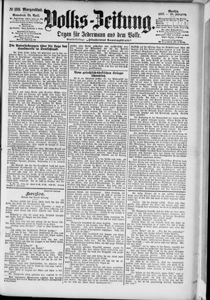 Volks-Zeitung vom 24.04.1897