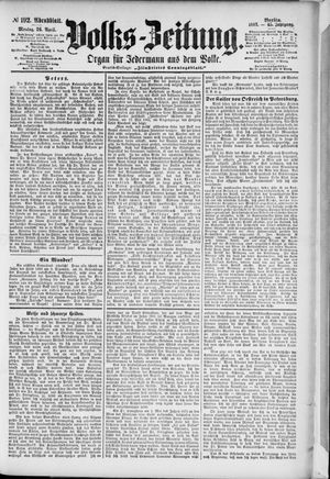 Volks-Zeitung vom 26.04.1897