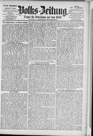 Volks-Zeitung vom 27.04.1897