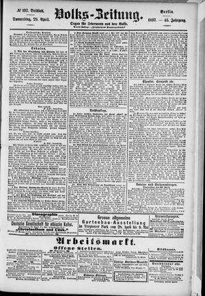 Volks-Zeitung vom 29.04.1897