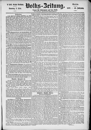 Volks-Zeitung on May 2, 1897