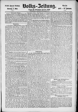 Volks-Zeitung vom 02.05.1897