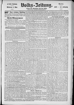 Volks-Zeitung vom 05.05.1897