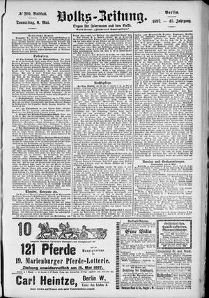 Volks-Zeitung vom 06.05.1897