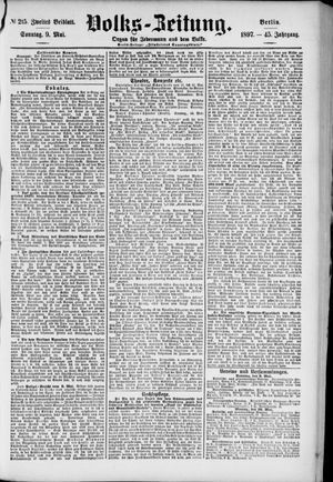Volks-Zeitung vom 09.05.1897