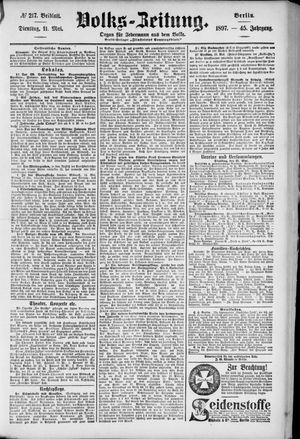 Volks-Zeitung vom 11.05.1897