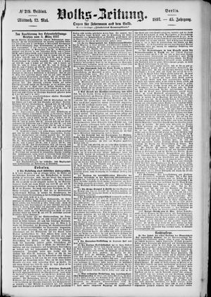 Volks-Zeitung vom 12.05.1897