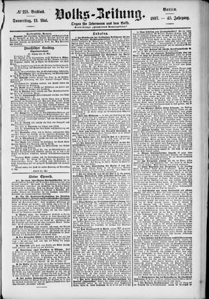 Volks-Zeitung vom 13.05.1897