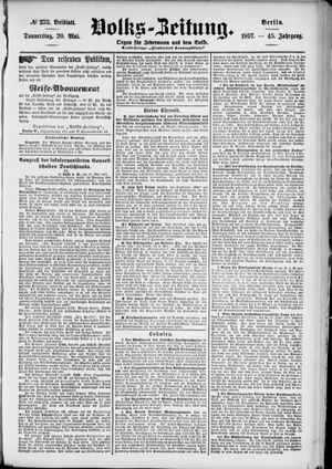 Volks-Zeitung vom 20.05.1897