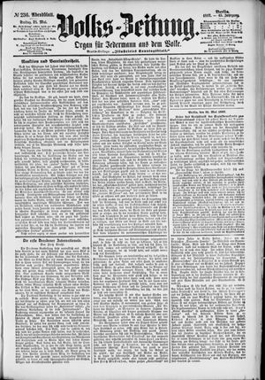 Volks-Zeitung vom 21.05.1897