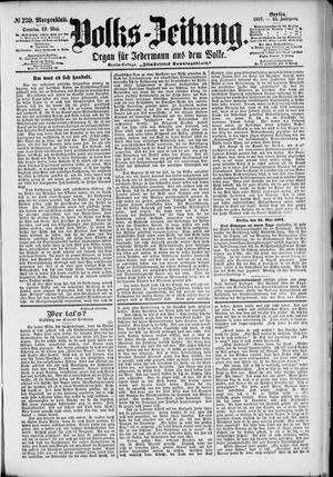 Volks-Zeitung vom 23.05.1897