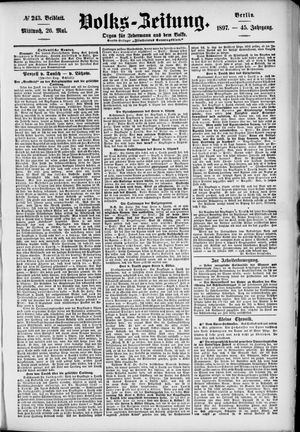 Volks-Zeitung vom 26.05.1897
