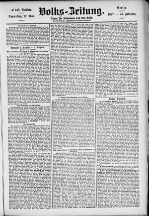 Volks-Zeitung vom 27.05.1897