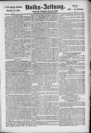 Volks-Zeitung vom 30.05.1897