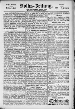 Volks-Zeitung vom 04.06.1897