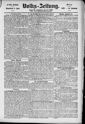 Volks-Zeitung vom 05.06.1897