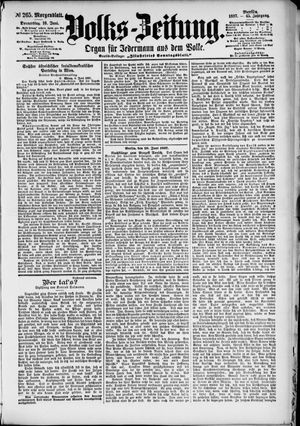 Volks-Zeitung vom 10.06.1897