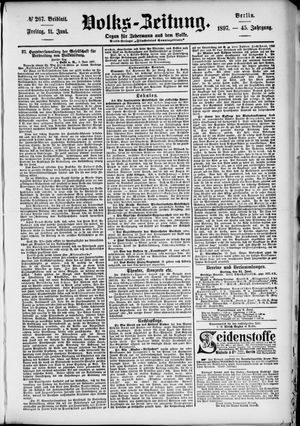 Volks-Zeitung vom 11.06.1897