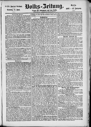 Volks-Zeitung vom 13.06.1897