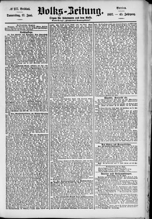 Volks-Zeitung vom 17.06.1897