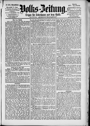 Volks-Zeitung vom 17.06.1897