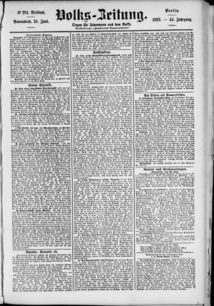 Volks-Zeitung vom 19.06.1897