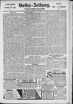 Volks-Zeitung vom 29.06.1897