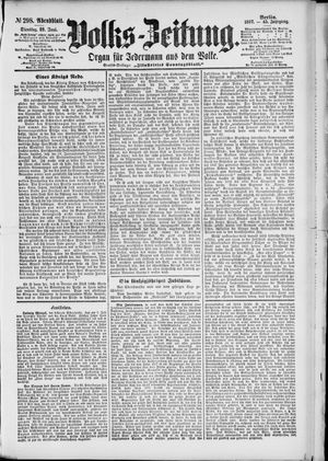 Volks-Zeitung vom 29.06.1897