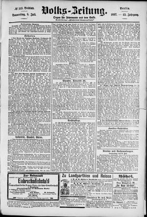 Volks-Zeitung vom 08.07.1897