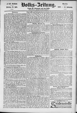 Volks-Zeitung vom 16.07.1897