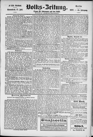 Volks-Zeitung vom 17.07.1897