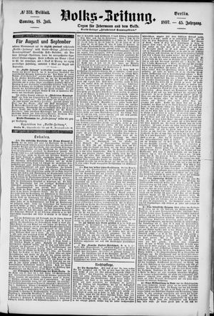 Volks-Zeitung on Jul 18, 1897