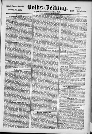 Volks-Zeitung vom 25.07.1897