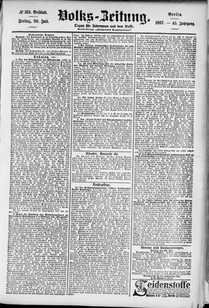 Volks-Zeitung vom 30.07.1897