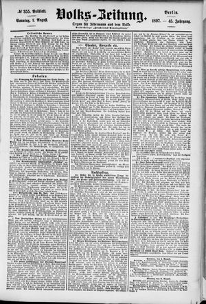 Volks-Zeitung on Aug 1, 1897