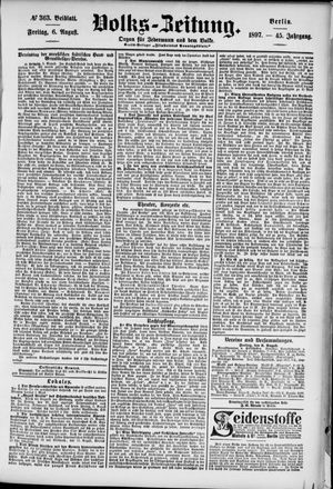 Volks-Zeitung vom 06.08.1897
