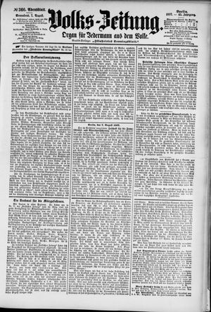 Volks-Zeitung vom 07.08.1897